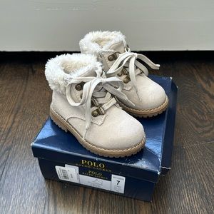 Ralph Lauren Suede Burnley Boot Toddler Size 7